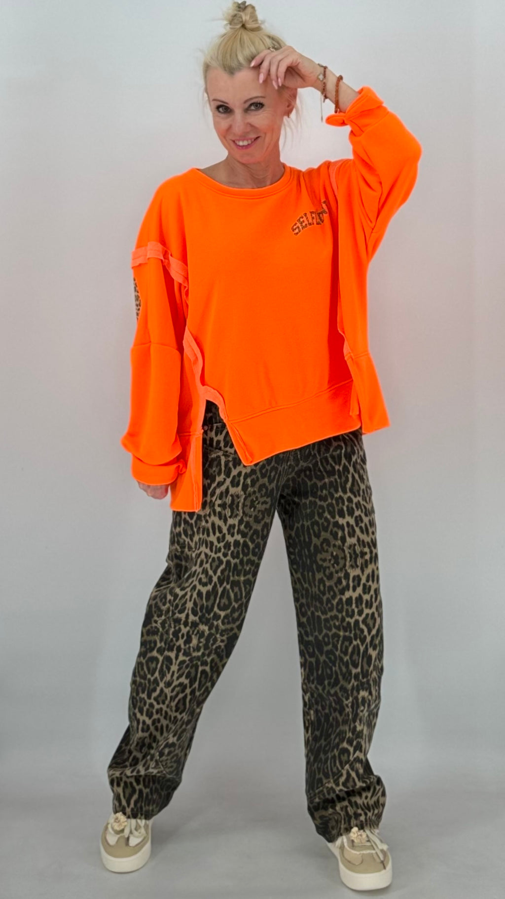 Leo-Hose im lässigen Wide-Leg-Schnitt