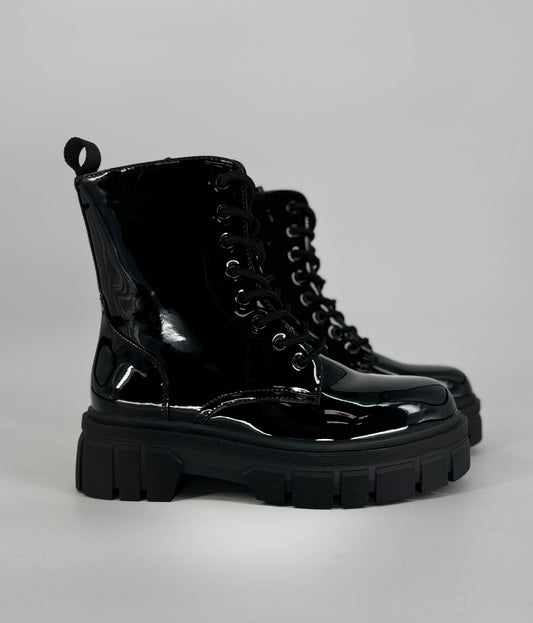 Boots schwarz lack DES901M