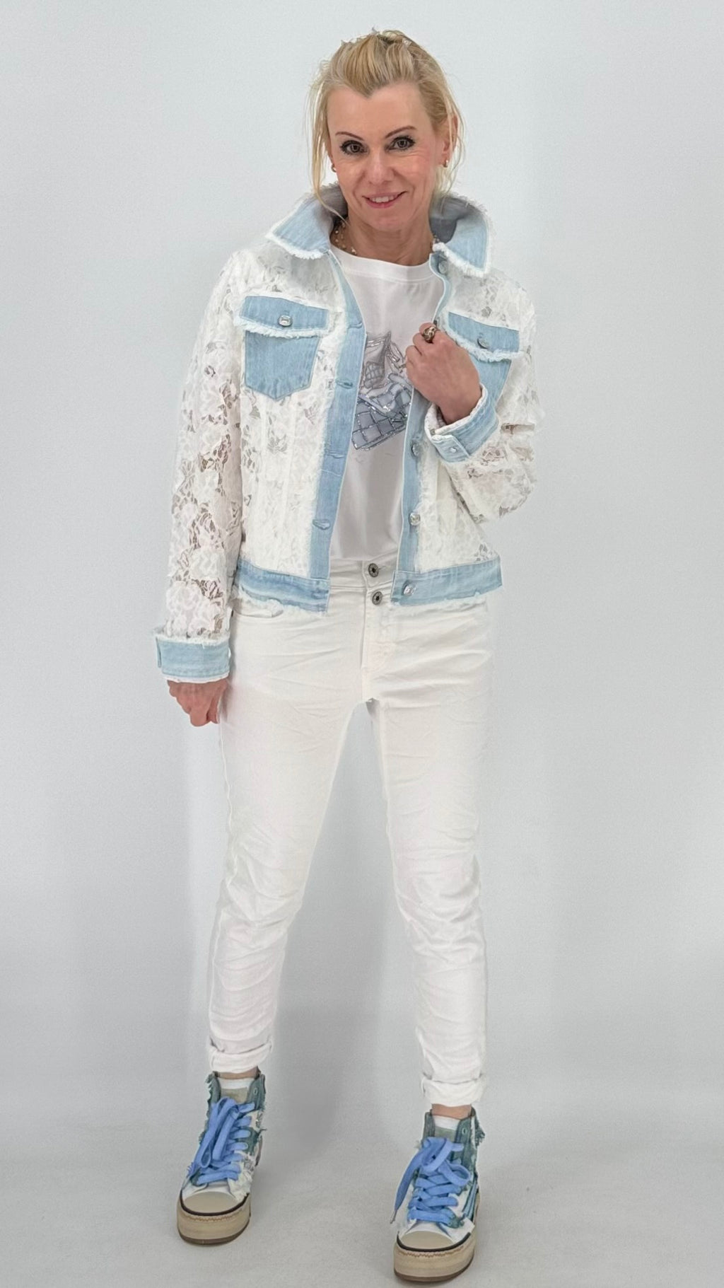 Jacke aus Spitze und Denim - By Elena FashionBy Elena Fashion