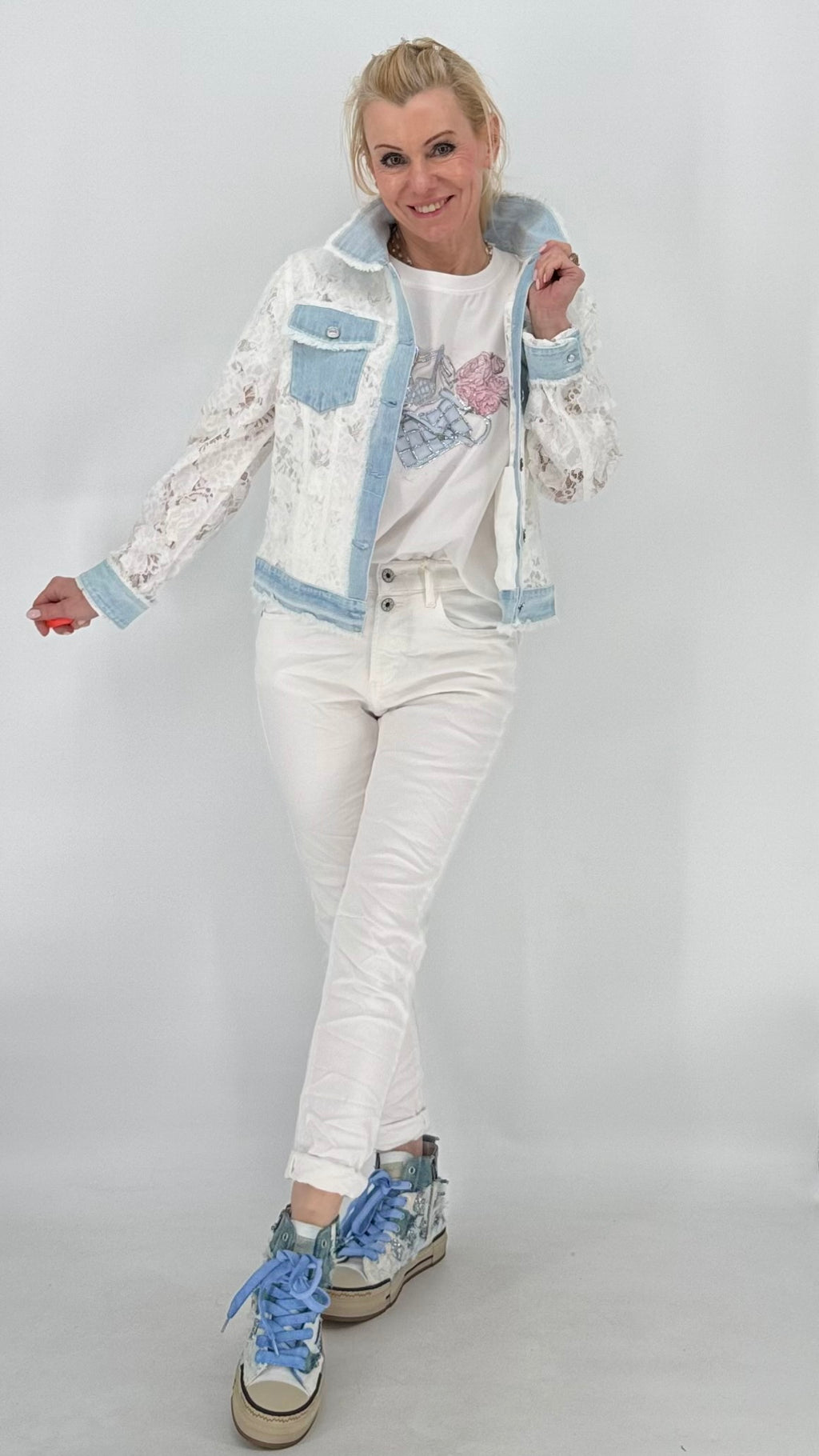 Jacke aus Spitze und Denim - By Elena FashionBy Elena Fashion