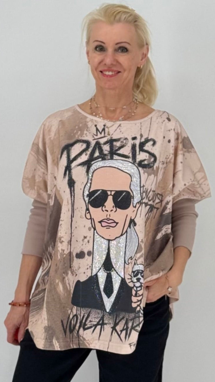 Statement-Shirt „Paris Vogue“