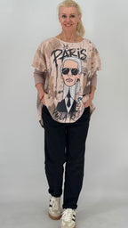 Statement-Shirt „Paris Vogue“
