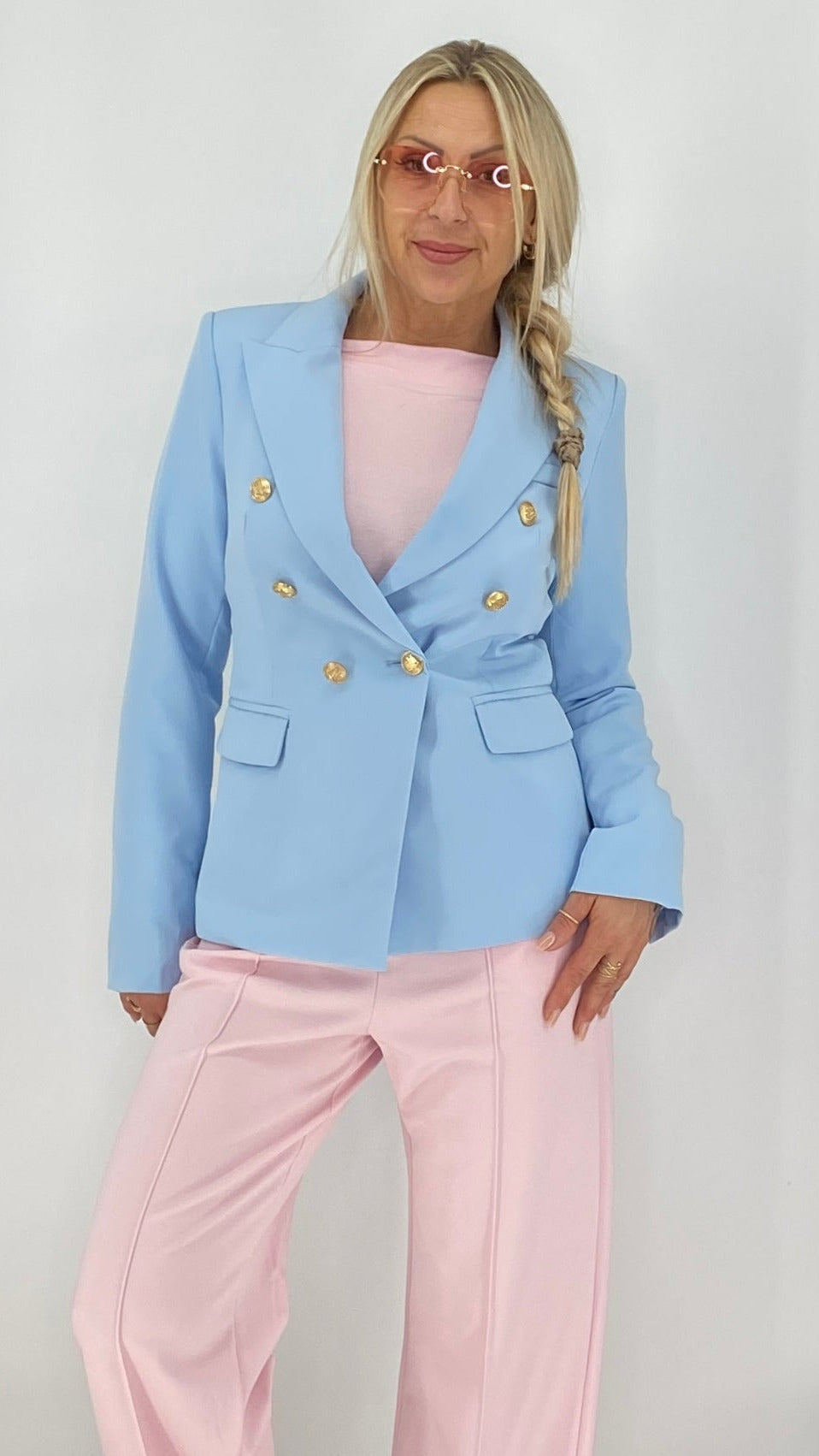 Blazer blau mit Designer Knöpfen (Kopie)