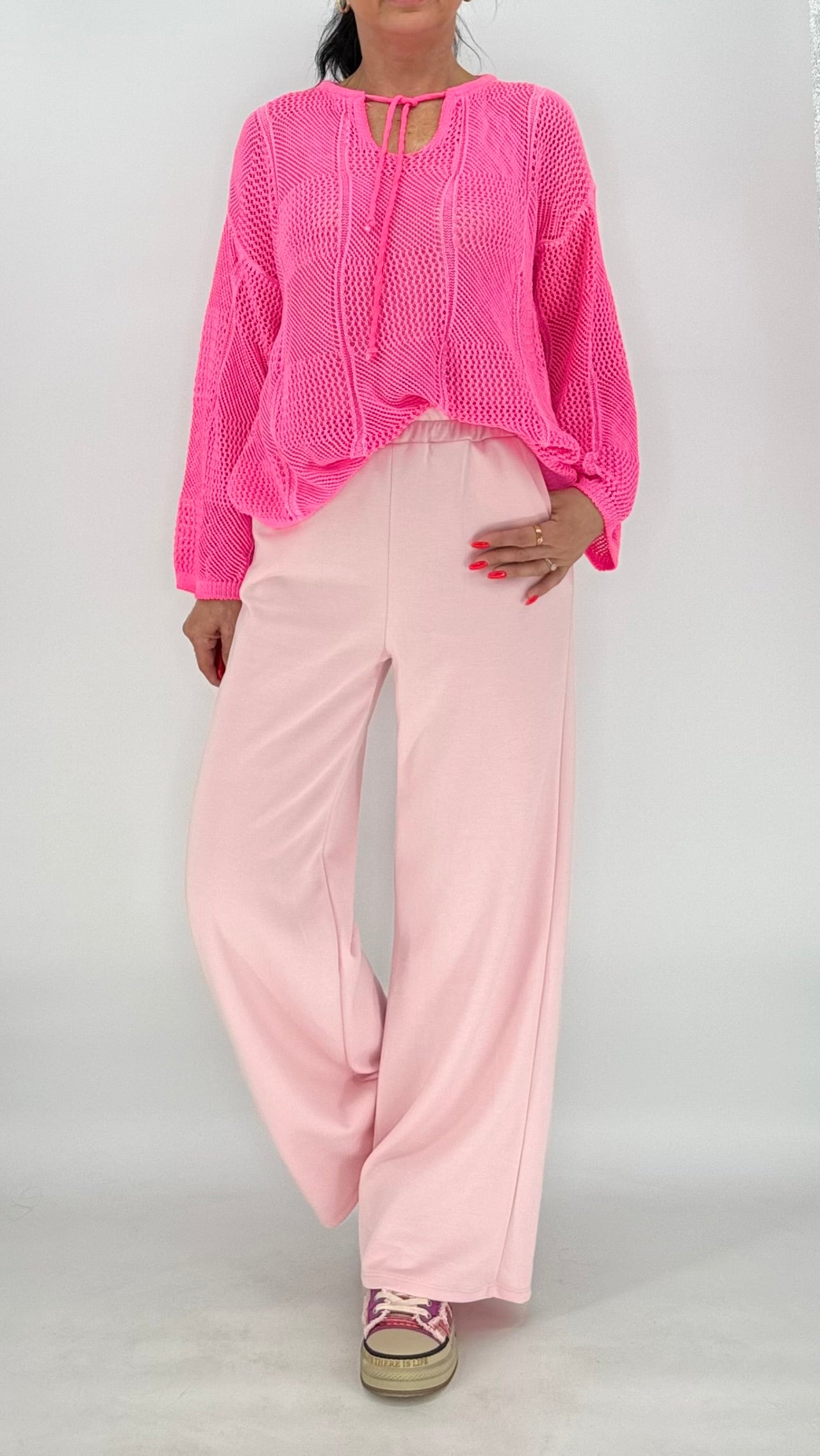 Netz Shirt in neonpink