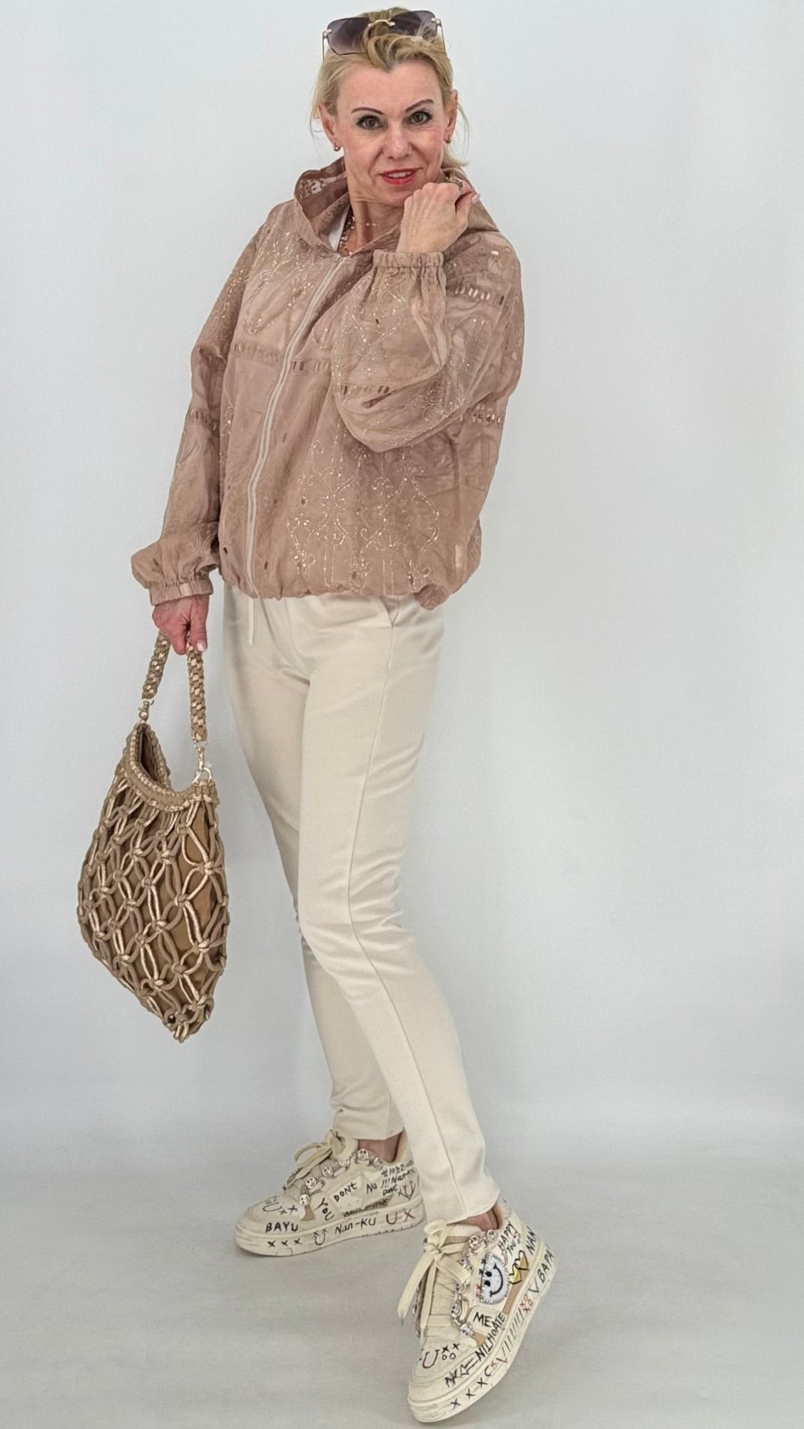 Bomberjacke in "Cappuccino"