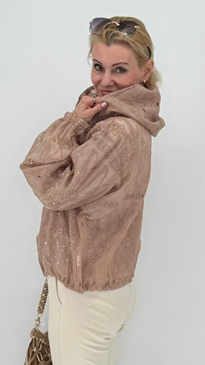 Bomberjacke in "Cappuccino"