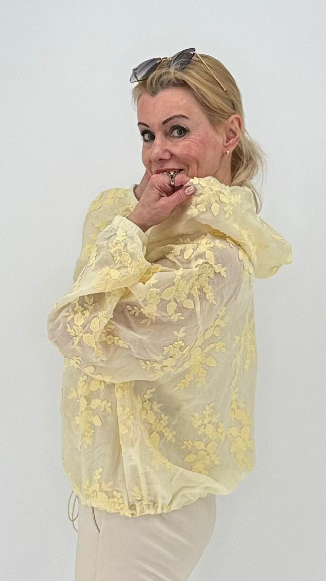 Bomberjacke in Rosa, Gelb, Babyblau