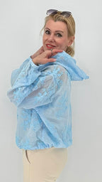 Bomberjacke in Rosa, Gelb, Babyblau