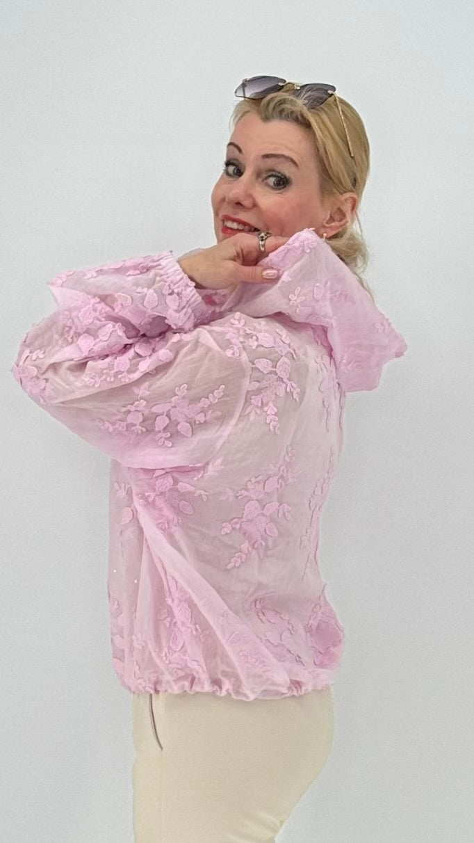 Bomberjacke in Rosa, Gelb, Babyblau