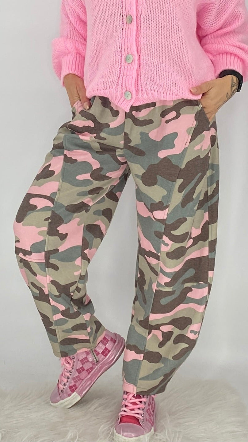 Camouflage-Hose in Pink
