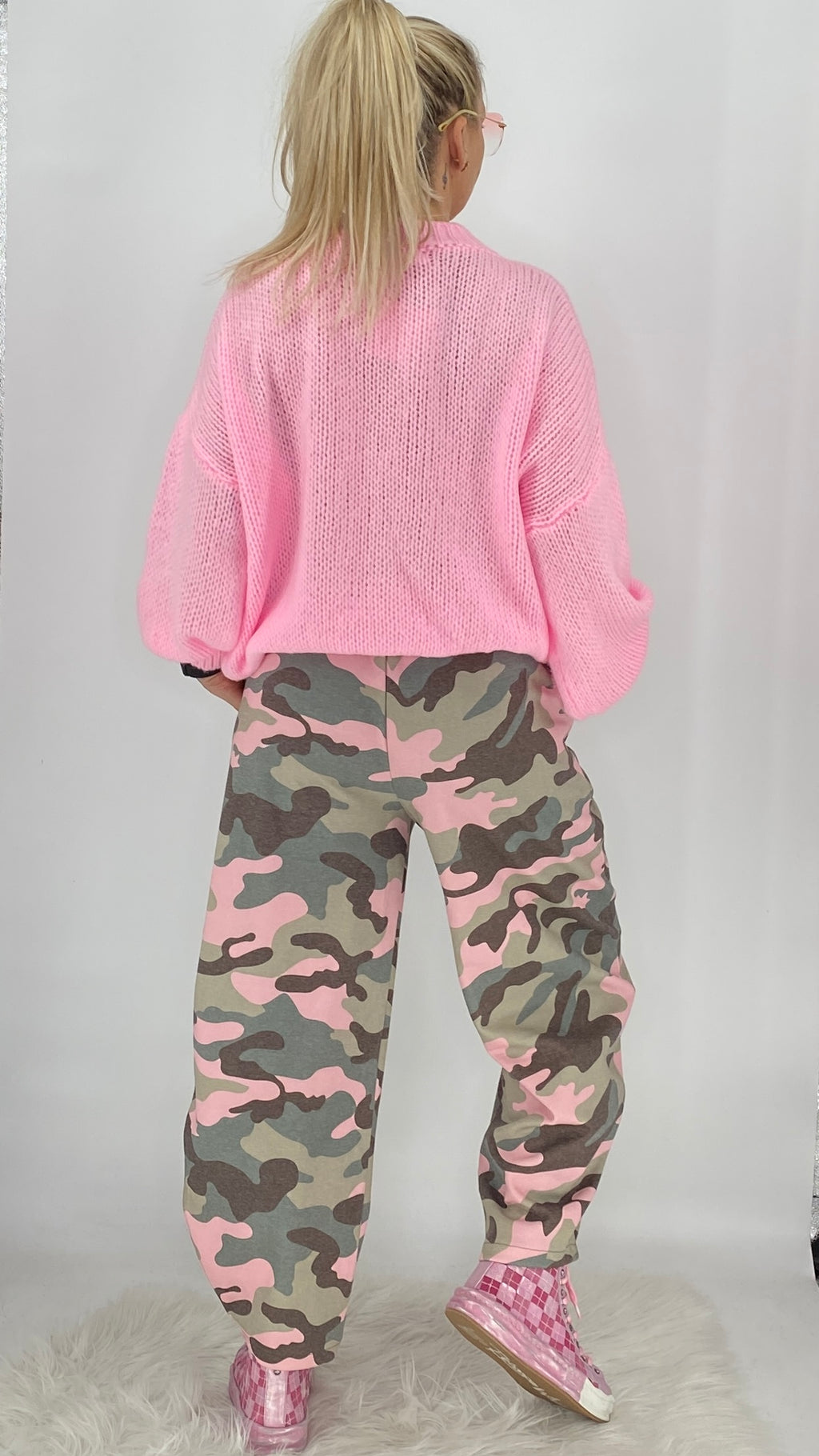 Strickjacke in Pink