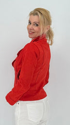 Bikerjacke aus Wildlederimitat