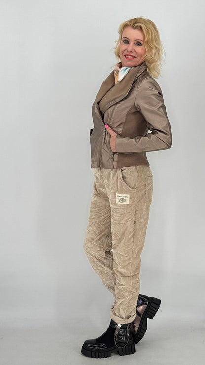 Lederjacke, bronze