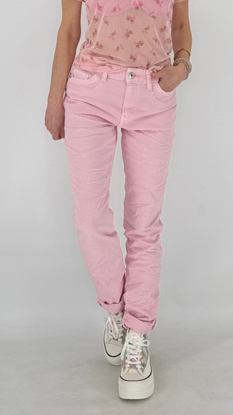 Jeans, Jewelly in Rosa, Weiss, Beige - By Elena FashionBy Elena Fashion