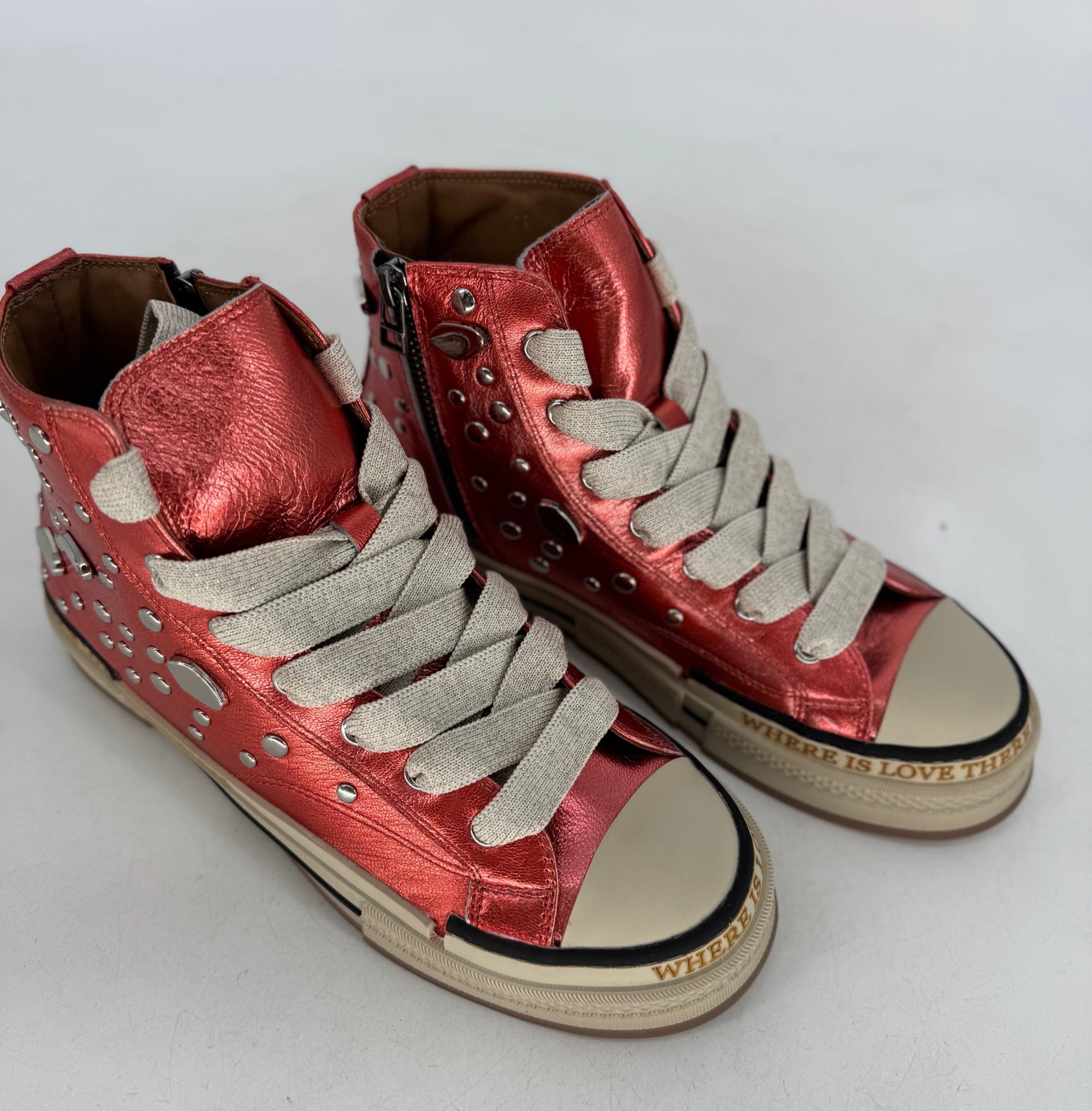 Sneaker Rebecca White YZ51-2B Metal Koralle