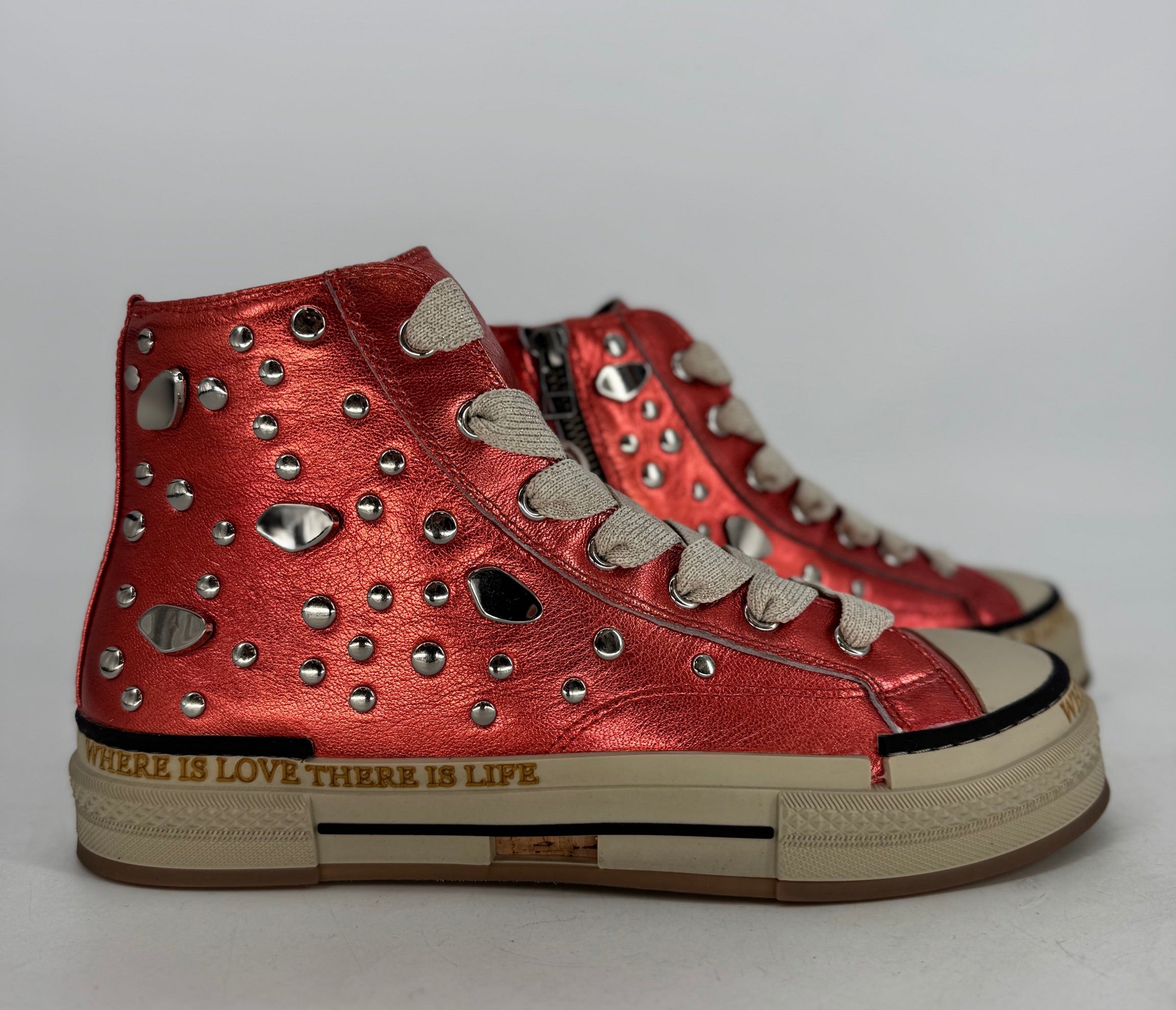 Sneaker Rebecca White YZ51-2B Metal Koralle