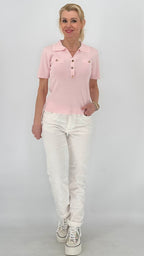 Jeans, Jewelly in Rosa, Weiss, Beige - By Elena FashionBy Elena Fashion