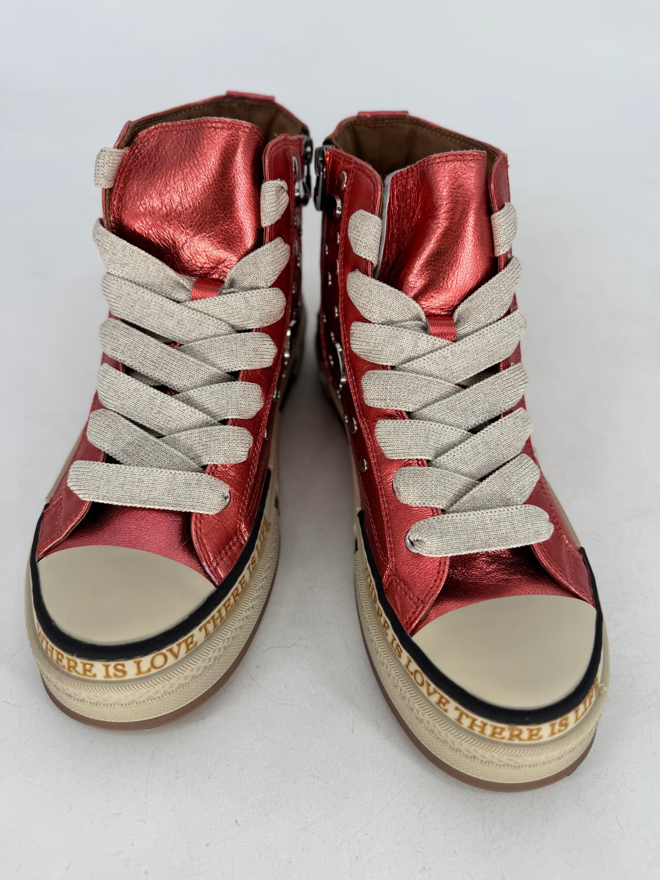 Sneaker Rebecca White YZ51-2B Metal Koralle