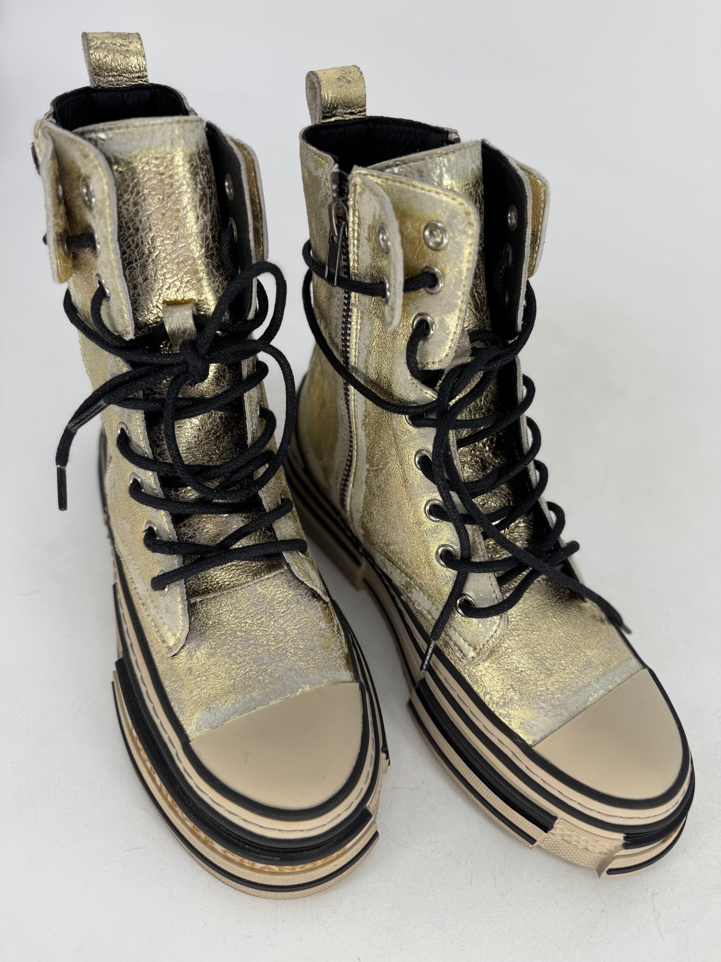 Sneaker Rebecca White YZ22-2 Gold