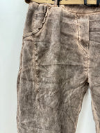 Jogpants mit Gürtel, braun, grau, taupe