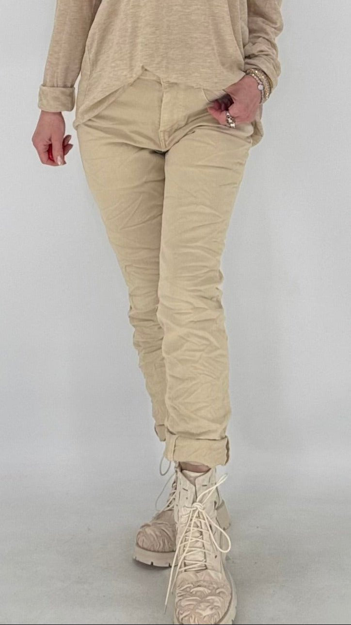 Jeans, Jewelly in Rosa, Weiss, Beige - By Elena FashionBy Elena Fashion