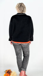 Jacke "City Style", schwarz, pink