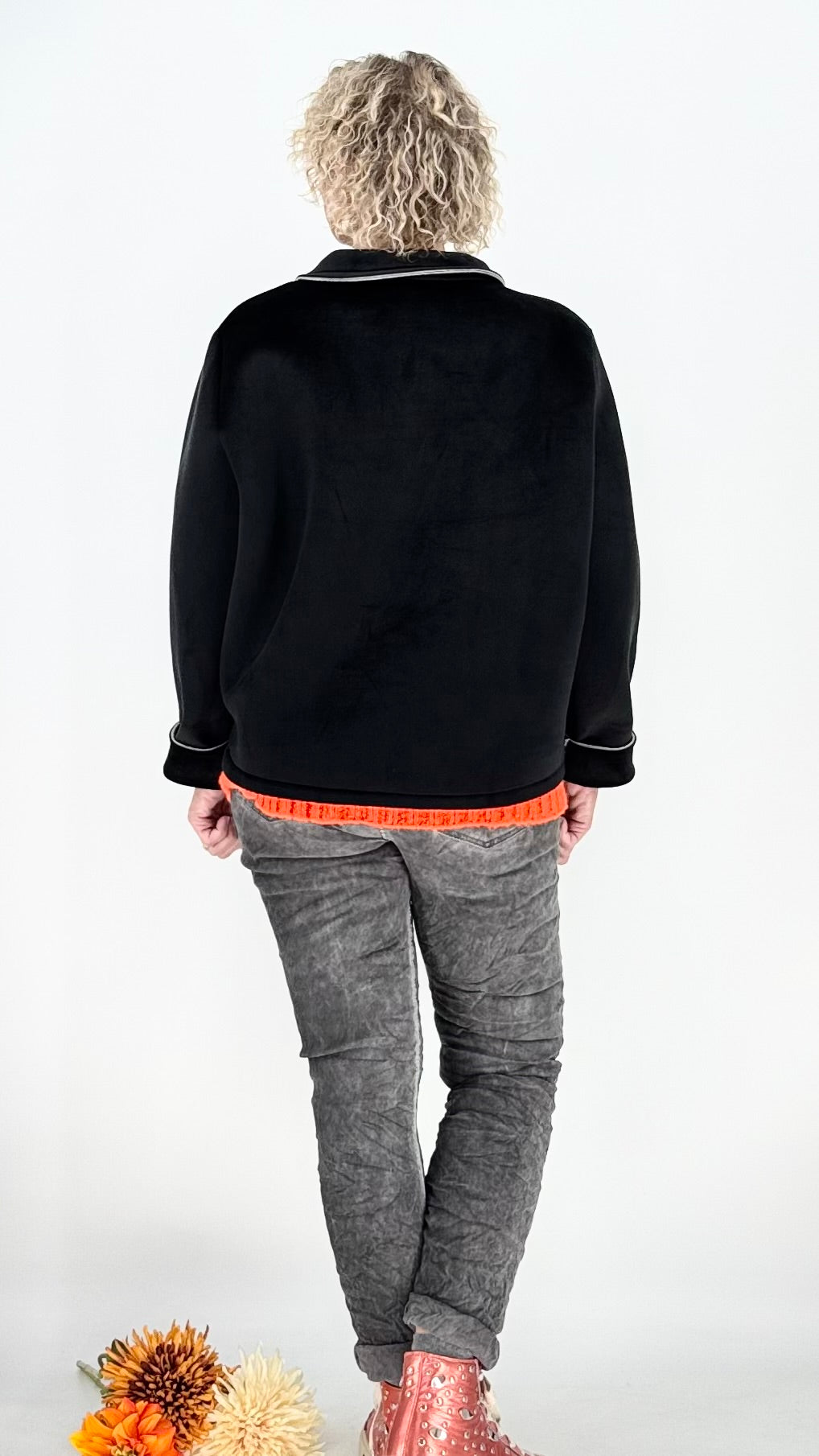 Jacke "City Style", schwarz, pink