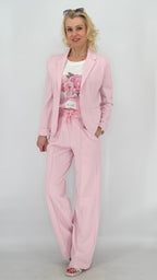 ESViViD Hose mit genähter Bügelfalte in rosa - By Elena FashionBy Elena Fashion