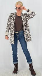 Leo Blazer, braun, bordo, creme