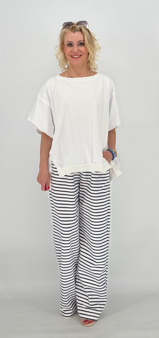 ESViViD Striped Soft Hose in blau/weiß