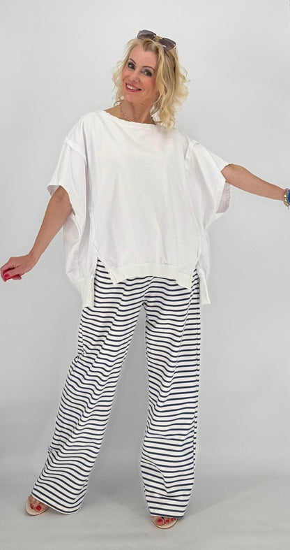 ESViViD Striped Soft Hose in blau/weiß