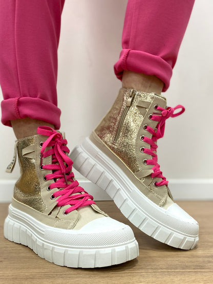 Sneaker gold 8-87