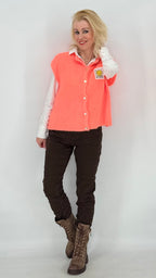 Weste ESViViD Baby Alpaca, pink, orange, burgunda