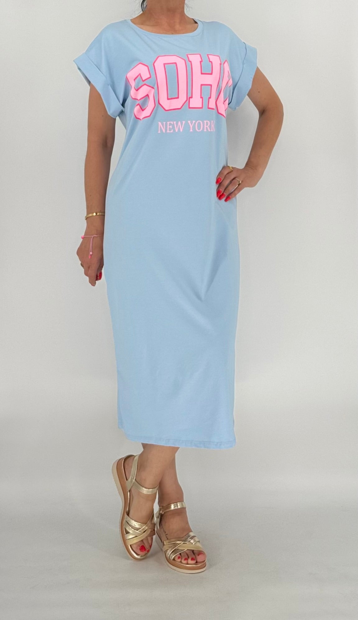 Langes Kleid SOHO, Blau