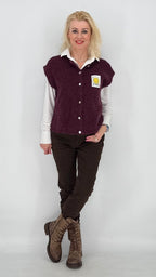 Weste ESViViD Baby Alpaca, pink, orange, burgunda