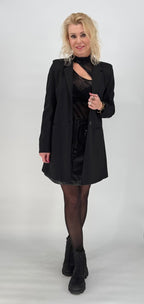 Transparentes Netzoberteil body schwarz