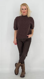 Lederimitat Hose ZAC, braun