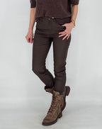 Lederimitat Hose ZAC, braun