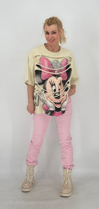 T-Shirt "Minnie Mouse", rosa, creme - By Elena FashionBy Elena Fashion