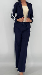 ESViViD Blazer mit seitlichen Streifen, dunkelblau