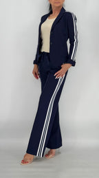 ESViViD Blazer mit seitlichen Streifen, dunkelblau