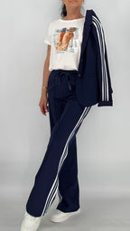 ESViViD Blazer mit seitlichen Streifen, dunkelblau