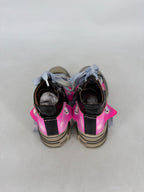 Sneaker Rebecca White, Lackleder in Schwarz mit Pink - By Elena FashionBy Elena Fashion