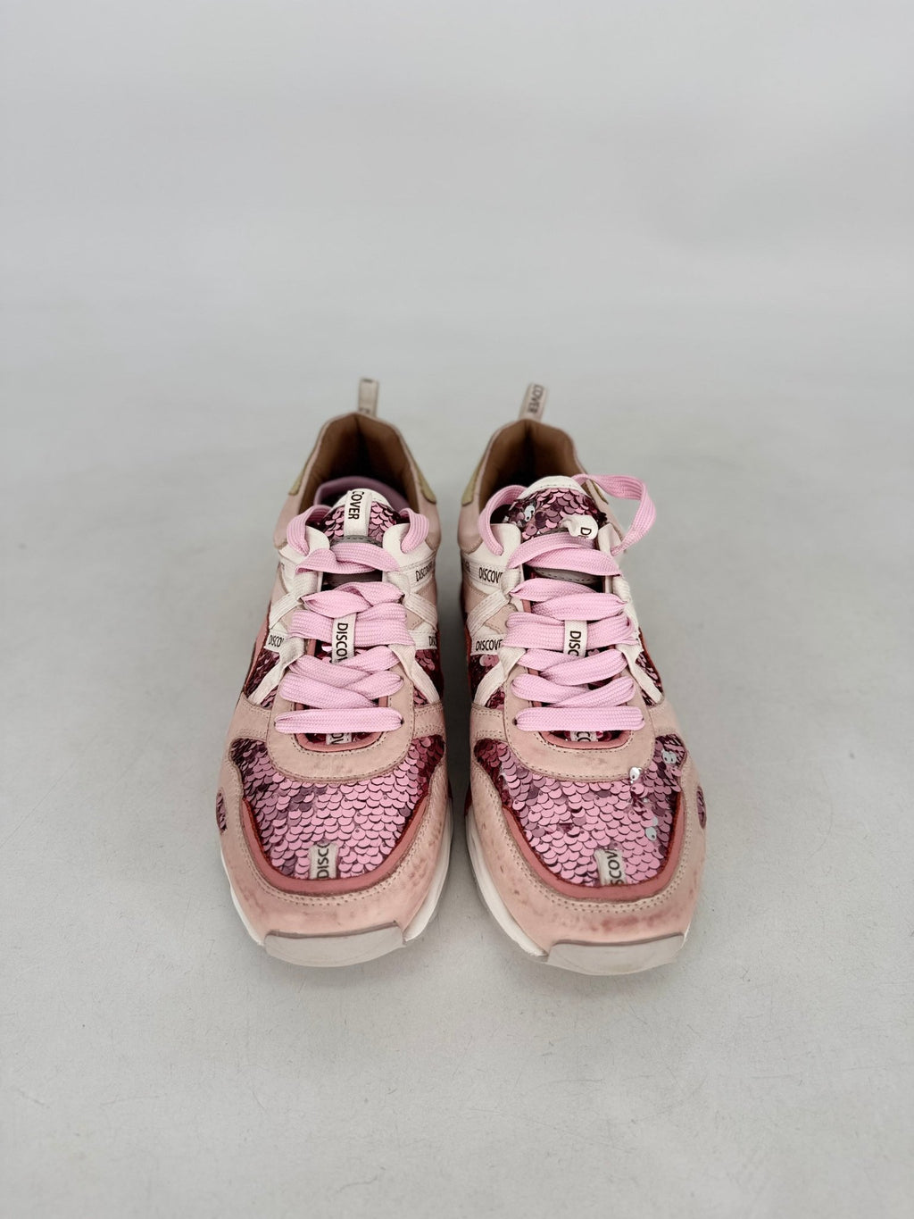 Sneaker Rebecca White, in Rosa mit Pailetten - By Elena FashionBy Elena Fashion