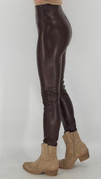 Leggings, beige, braun, schwarz