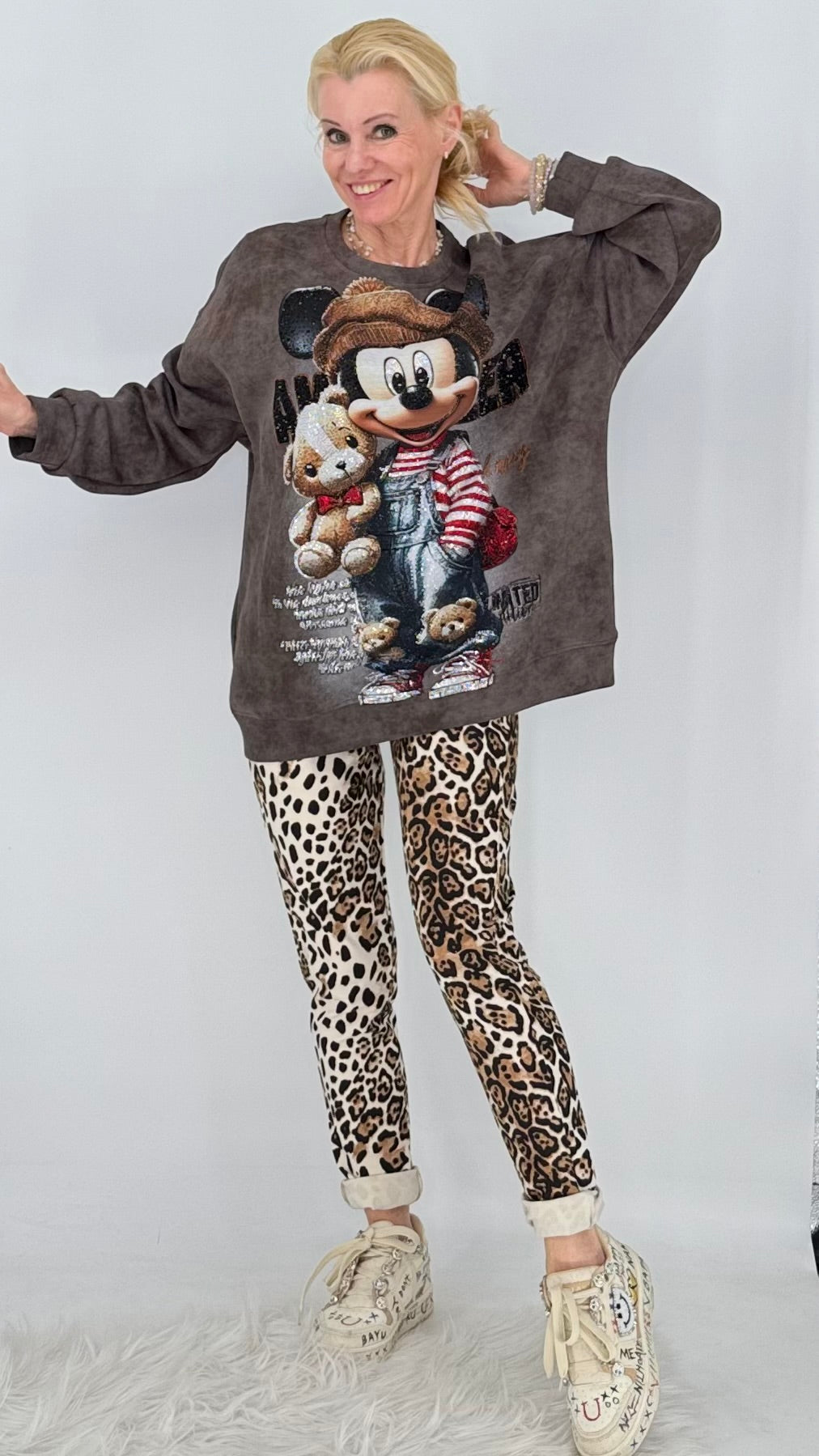 Oversize Sweatshirt mit Print