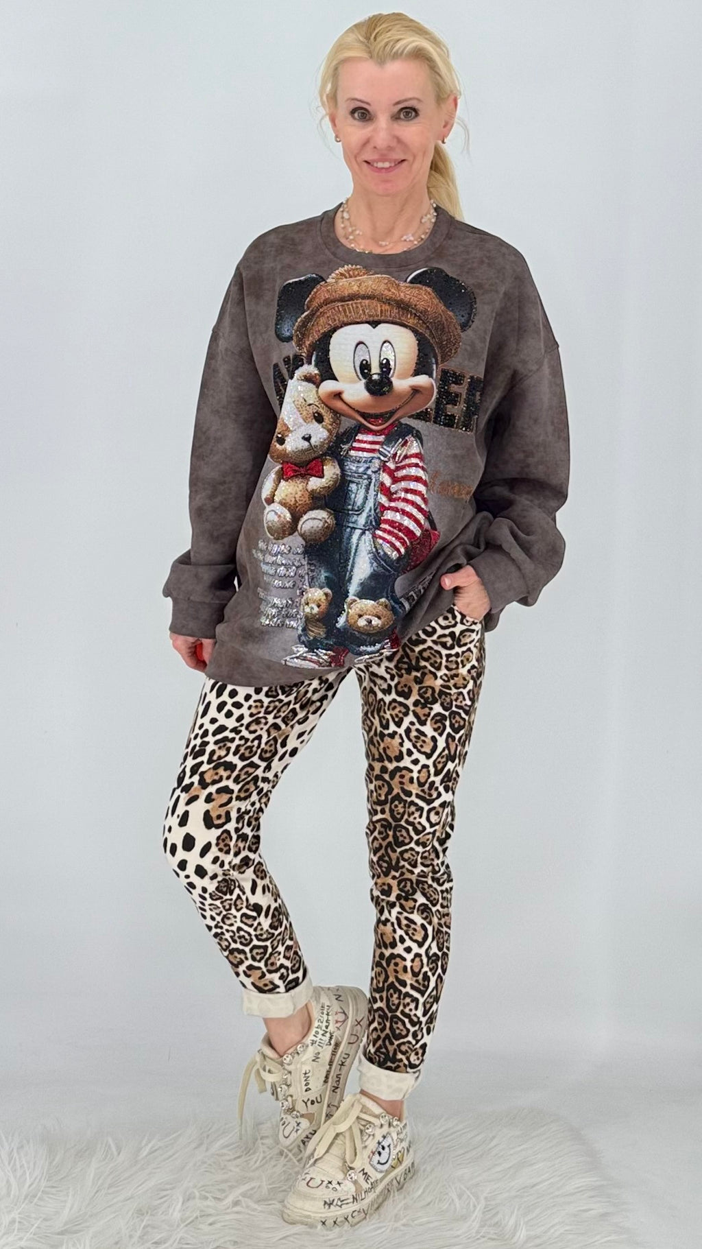 Oversize Sweatshirt mit Print