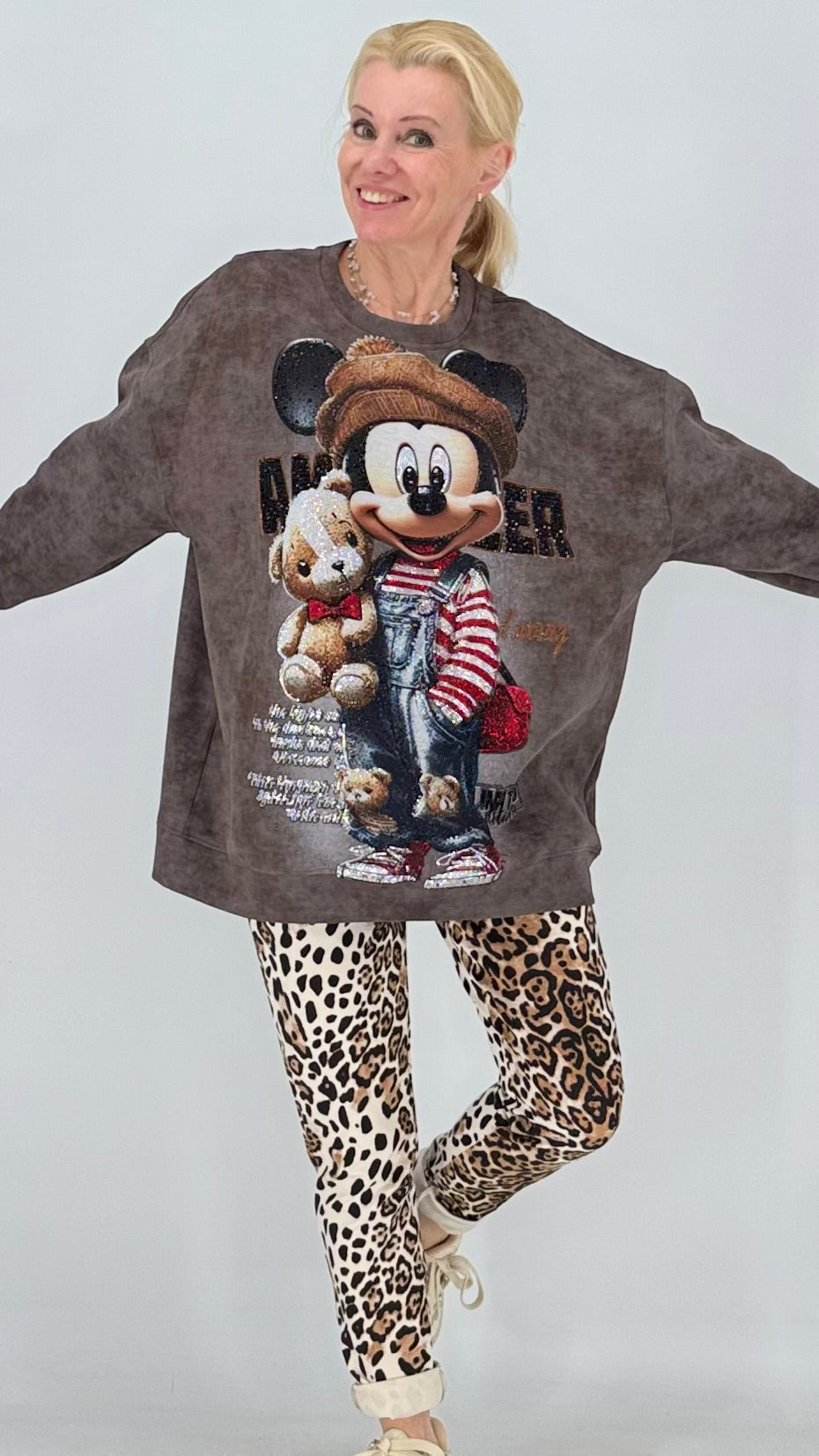 Oversize Sweatshirt mit Print