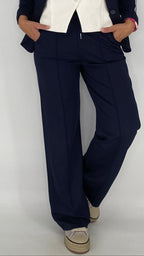 ESViViD Hose mit genähter Bügelfalte, marineblau