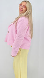 Oversize-Jacke in Rosa